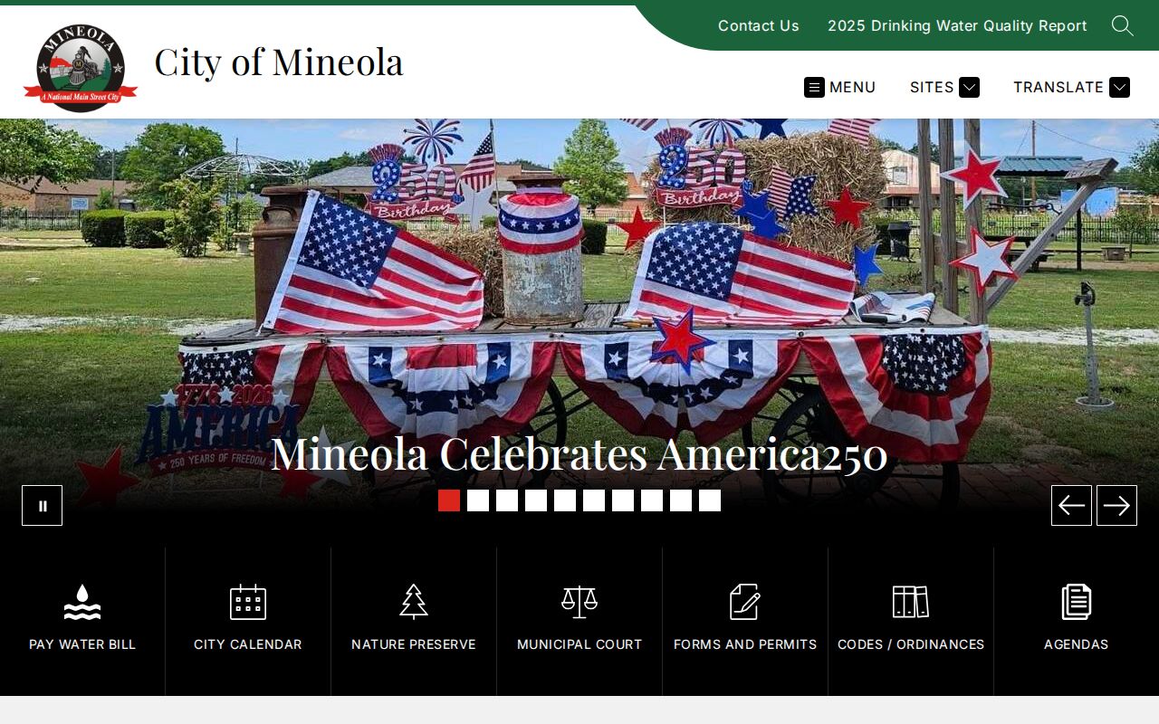 Mineola court docket contact on the city page